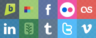 Download the 10 Web 2.0 / social network icons